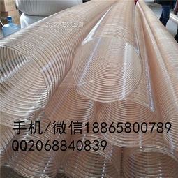 管聚氨酯鋼絲螺旋伸縮管 吸塵設備、食品級輸送與制酒工業的多功能軟管應用